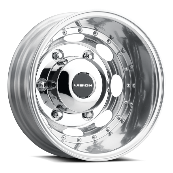 Vision Wheel 6-205 POL Polished Rear Dually Wheel 6x5.5" Bolt Pattern