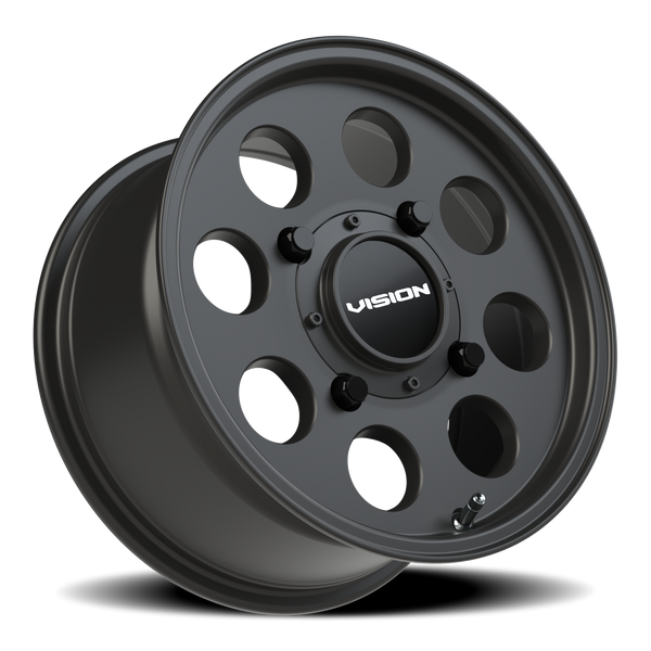 Vision Wheel 4-156 SB Midway Satin Black Automotive Wheel