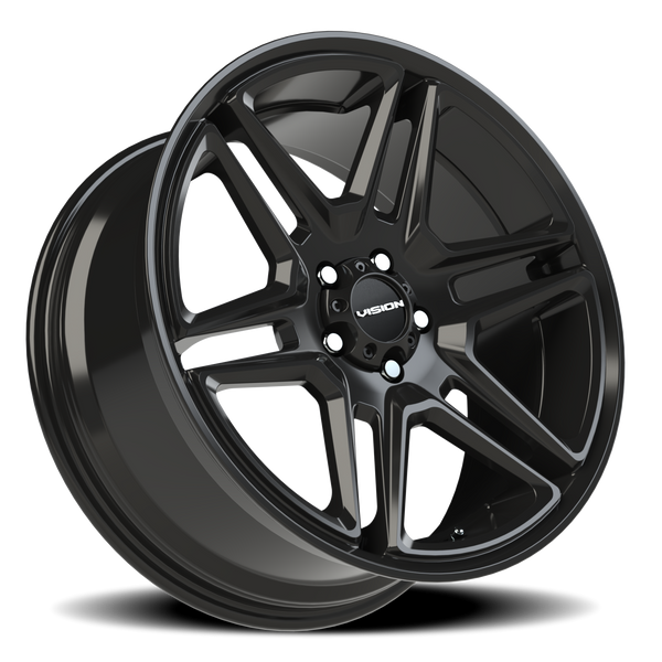 Vision Wheel 5-115 GB Wedge - Gloss Black Automotive Wheel