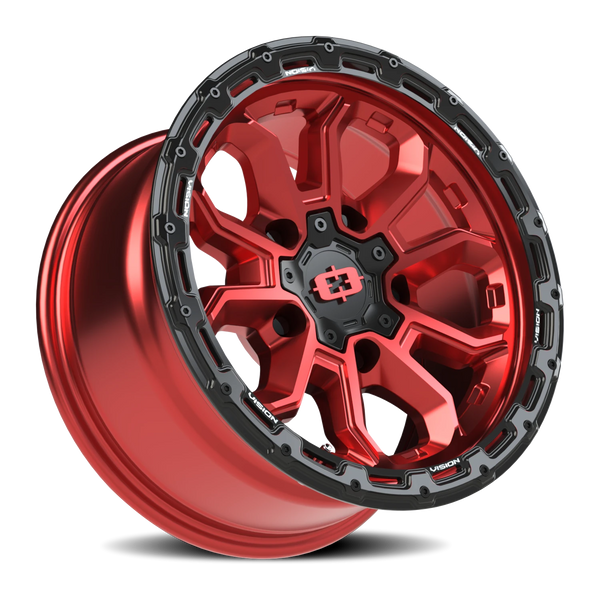 Vision Wheel 5x5.5 Gloss Black Lip VIS KORUPT Wheel