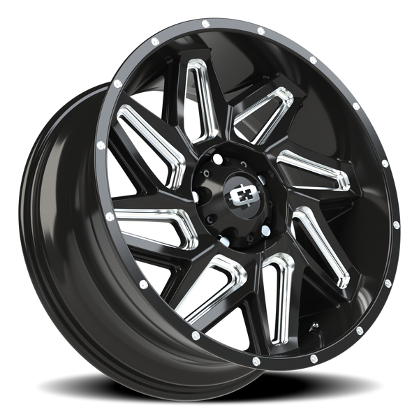 Vision Wheel 5-150 GBMS Spyder Gloss Black Machined Finish Rim