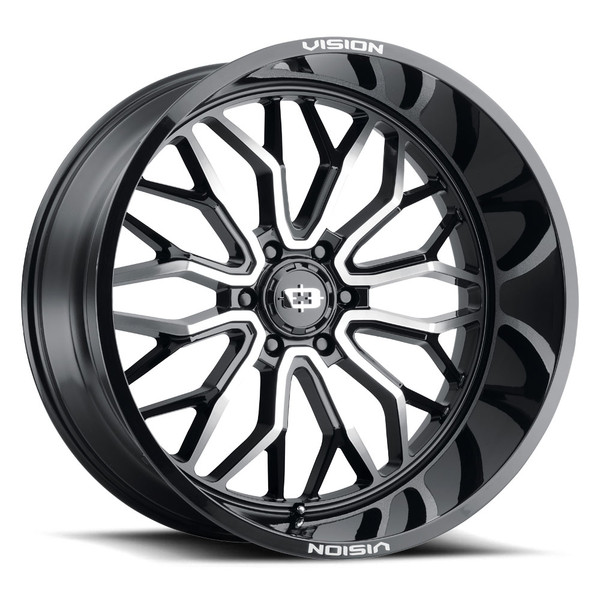 Vision Wheel 6-139.7 GBMF RIOT Gloss Black Machined Wheel