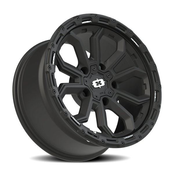 Vision Korupt 5x5.5 Satin Black Wheel