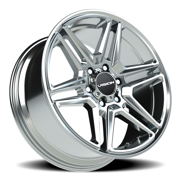 Vision Wheel 6-Lug Chrome Wedge Rim – Automotive Wheel