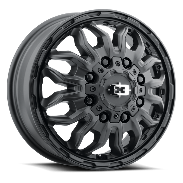 Vision Wheel 8-210 SB KORUPT Dually Satin Black Wheel