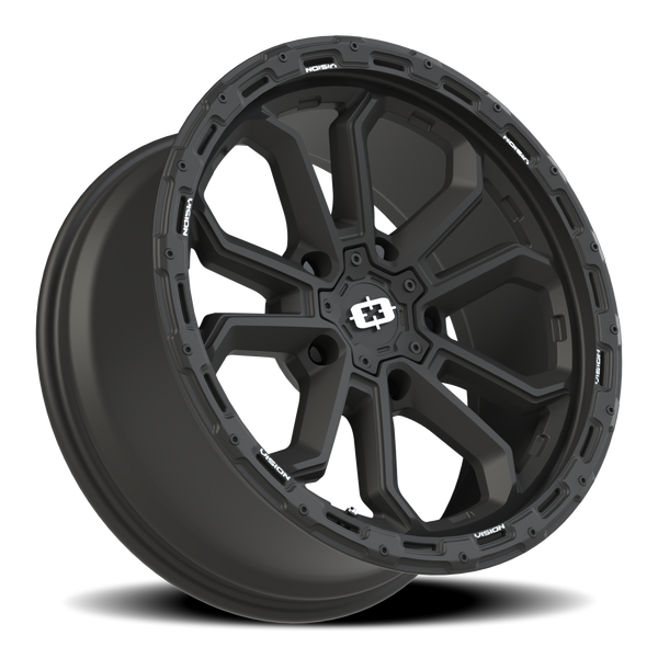 Vision Wheel 5x5.5 Korupt Satin Black Automotive Wheel