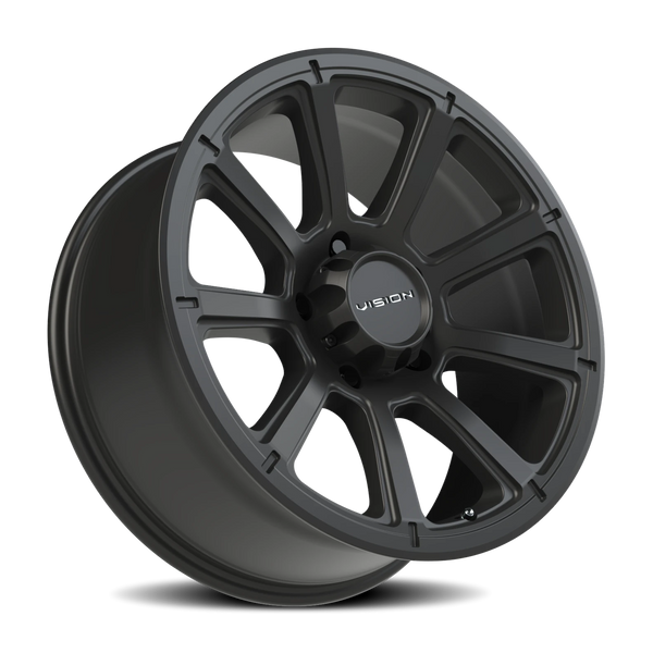 Vision Wheel 5-150 MB Turbine - 5x150mm Matte Black Automotive Wheel