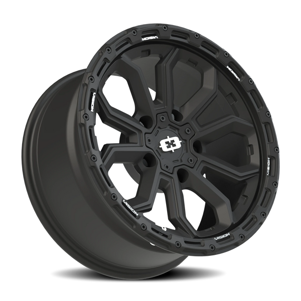 Vision Wheel 5-Lug 5.0" Bolt Pattern Satin Black KORUPT Wheel