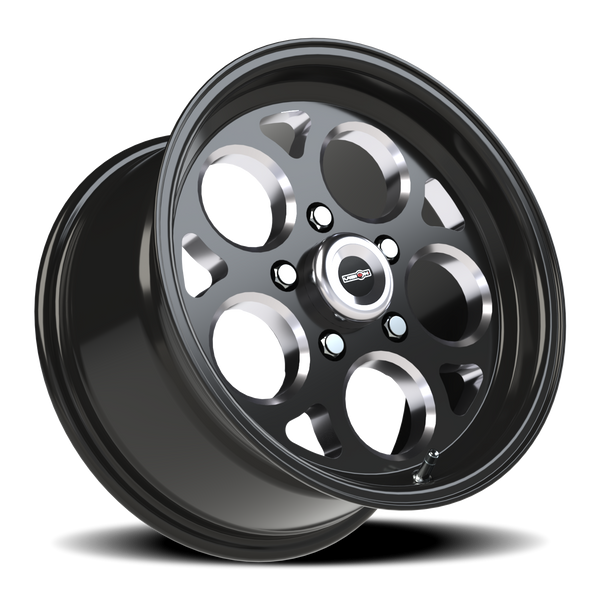 Vision SSR Mag 5x114.3mm / 4.5" Gloss Black Machined Wheel