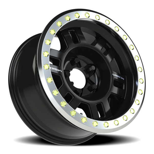 Vision Wheel 5-150 NCC Black/Machined Finish Ring