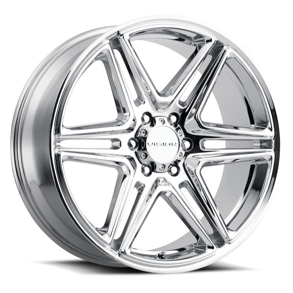 Vision Wheel 6-Lug 5.5-Inch Chrome Wedge Wheel
