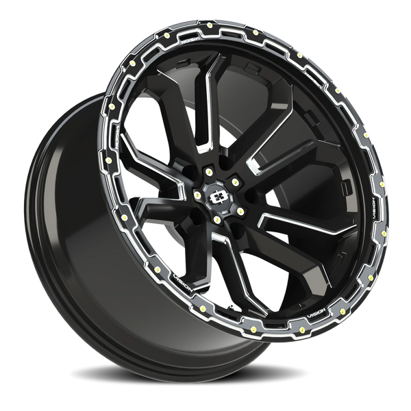 Vision Wheel 5x5 Gloss Black SPK KORUPT Automotive Wheel