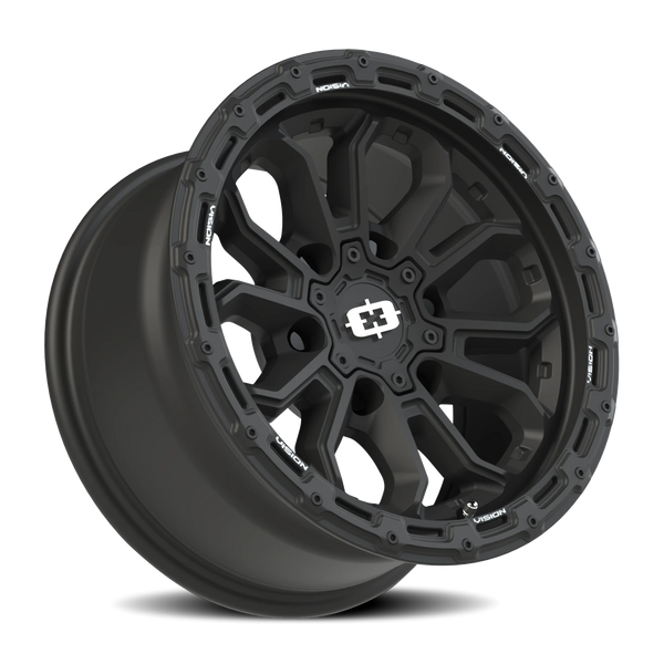 Vision Wheel 6x5.5 Satin Black Korupt Wheel