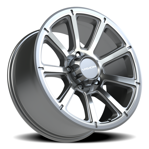 Vision Wheel 5-150 GMMF Turbine - Gloss Black Machined Finish Wheel