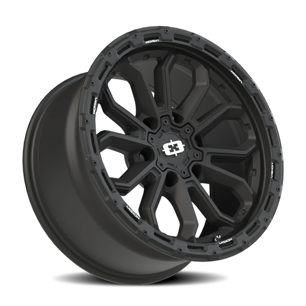 6x5.5 Satin Black Vision Korupt Wheel