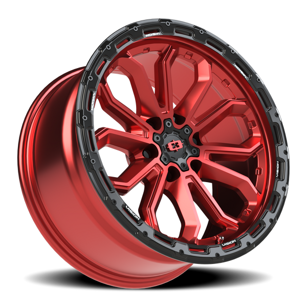 Vision Wheel 6-Lug 5.5-Inch Gloss Black Korupt Wheel Rim