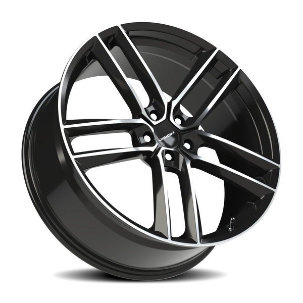 Vision Wheel 5x120 GBMF Gloss Black Machined Finish Automotive Wheel