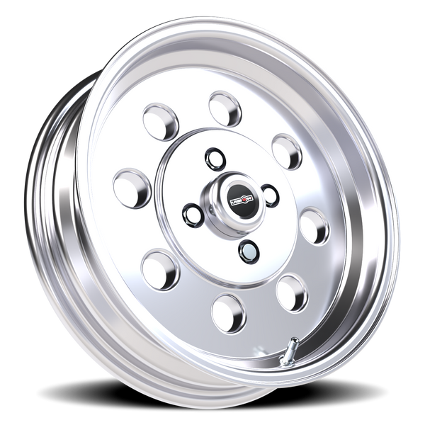 Vision Wheel 4-107.95/4.25 Polished Straight Lit Automotive Wheel