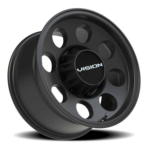 Vision Wheel 8-165.1 5-Lug Satin Black Midway Rim