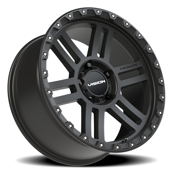 5x139.7mm Satin Black Vision Manx2 Automotive Wheel