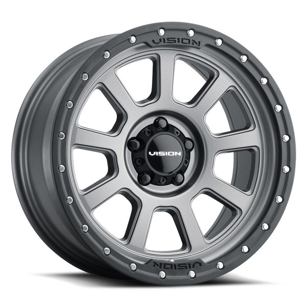 Vision Wheel 6-135 Ojos Satin Gunmetal Finish Automotive Wheel