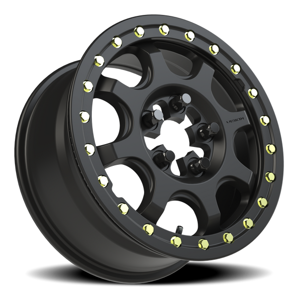 Vision Flow 5x4.5 Satin Black Wheel with Bearing