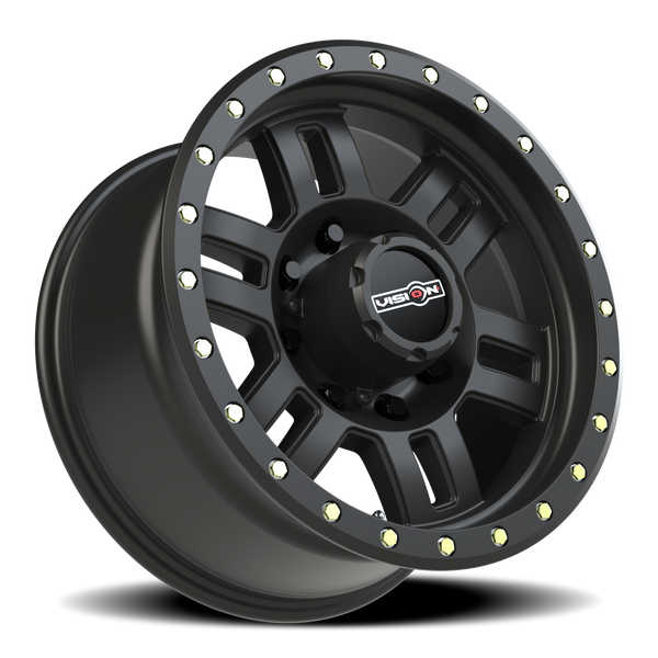 Vision Wheel 8x6.5" Matte Black Manx Automotive Wheel