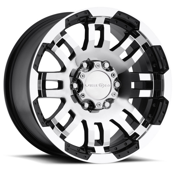 Vision Wheel 6-130 Gloss Black Machined Face Wheel