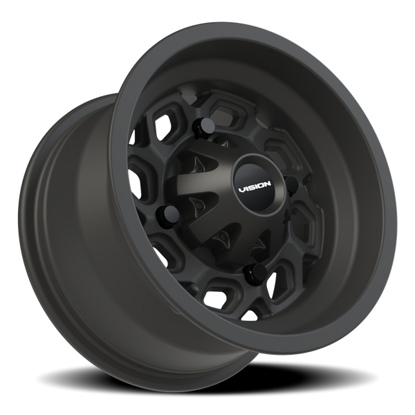 Vision Wheel 4-156 MB Spyder Matte Black Automotive Wheel