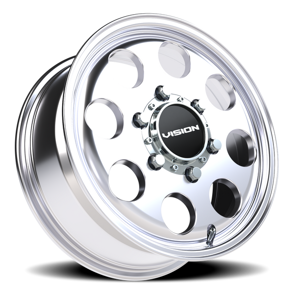 Vision Wheel 6-Lug Polished 139.7mm Bolt Circle Midway Rim