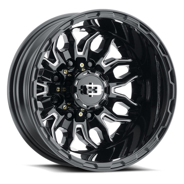 Vision Wheel 8-210 GBMS Korupt Dually Wheel – Gloss Black Machined