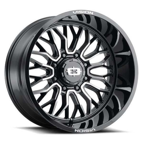 Vision Wheel 8-165.1 GBMF Riot Gloss Black Machined Automotive Wheel