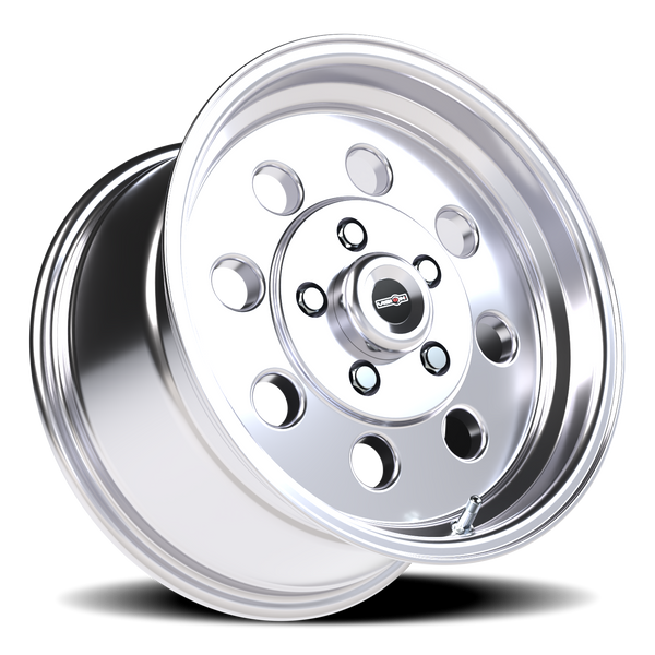 Vision Wheel 5x120.65/4.75 Polished Straight Lit Automotive Rim