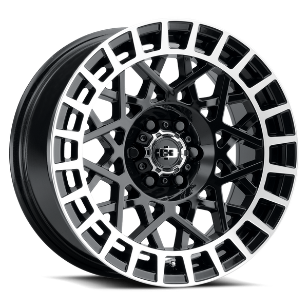 Vision Wheel 5-100 GBML VIS SAVAGE - Gloss Black Machined Finish Automotive Wheel