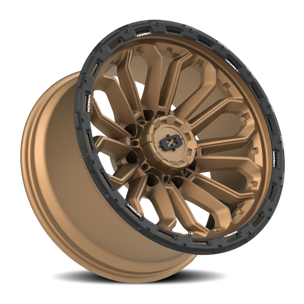 Vision Wheel 8x6.5 Satin Black KORUPT Automotive Wheel