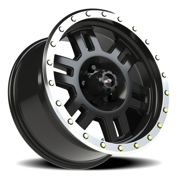 Vision Wheel 5x127mm Gloss Black Machined MANX Automotive Rim