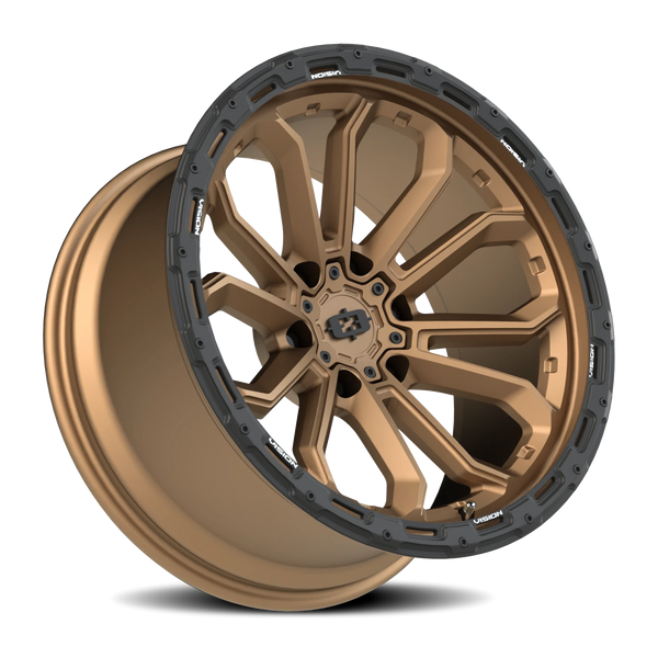 Vision Wheel 6x5.5 KORUPT Satin Black Automotive Wheel