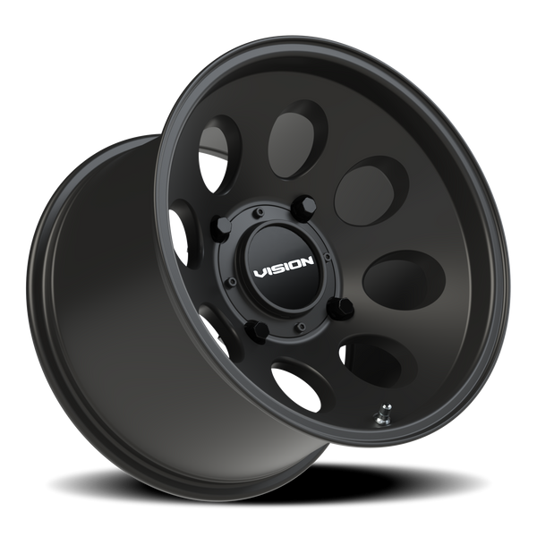 Vision Wheel 4-136 Midway Satin Black 4-Lug Automotive Wheel