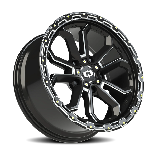 Vision Wheel 5-108 Gloss Black Korupt Automotive Wheel Rim