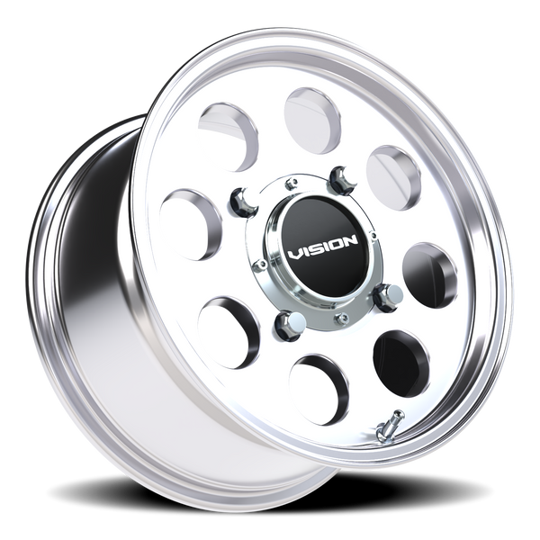 Vision Wheel 4-Lug 156mm Polished Midway Automotive Wheel