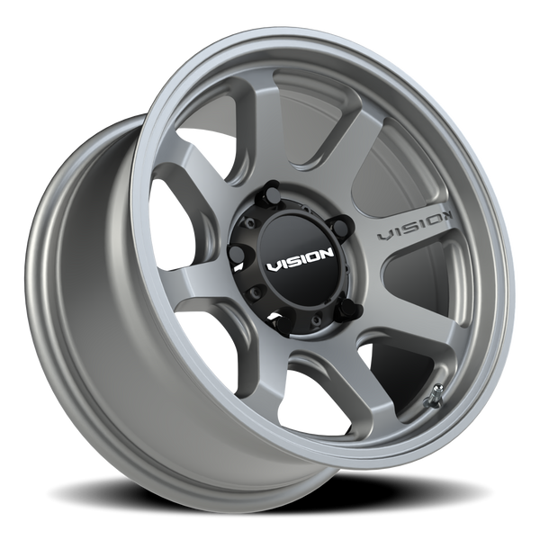 Vision Wheel 5x5.5 Satin Gunmetal Flow Automotive Wheel Rim
