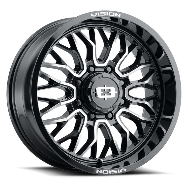 Vision Wheel 8-170 GBMF Riot Gloss Black Machined Finish Automotive Wheel