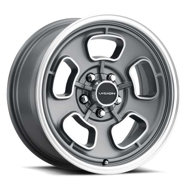 Vision Wheel 5x4.75 Satin Gunmetal VIS SHIFT Automotive Wheel