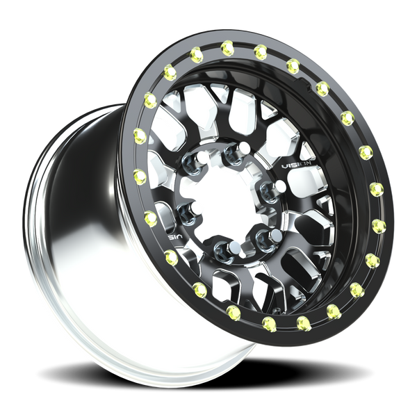 Vision Wheel 6-Lug 5.5" Satin Black Forged Wheel