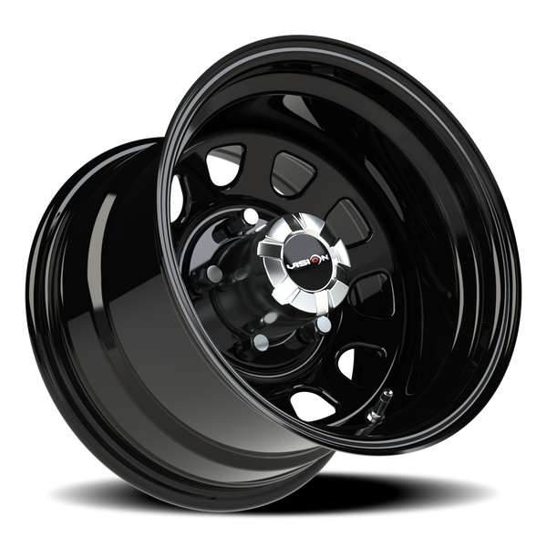Vision Wheel 5x5.5" Black Steel Rim - 5-139.7/5.5 BLK
