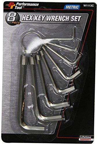 WILMAR WLMW1113C W1113C 8-Piece MET Hex Key Wrench Set