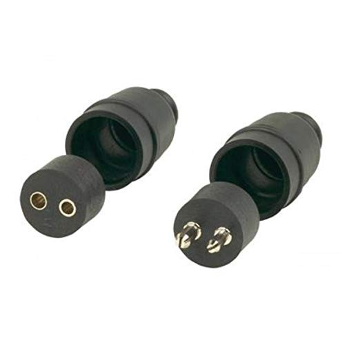 HUSKY TOWING 30258 CONNECTOR  2-PIN ROUND