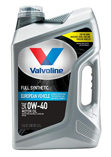 VALVOLINE 881155 VAL EURO FULL SYN 0W-40 3/5 QT
