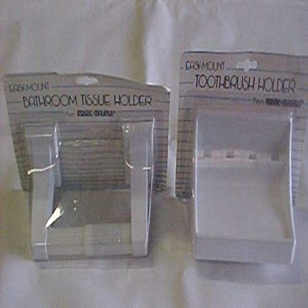 MAGIC MOUNTS 4584W BATH TISSUE HOLDER 1PK WH MAGIC MOUNTS 4584W BATH TISSUE HOLDER 1PK WH
