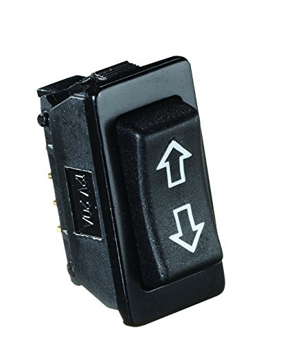 RV DESIGNER S125 40A BLACK ROCKER SWITCH W